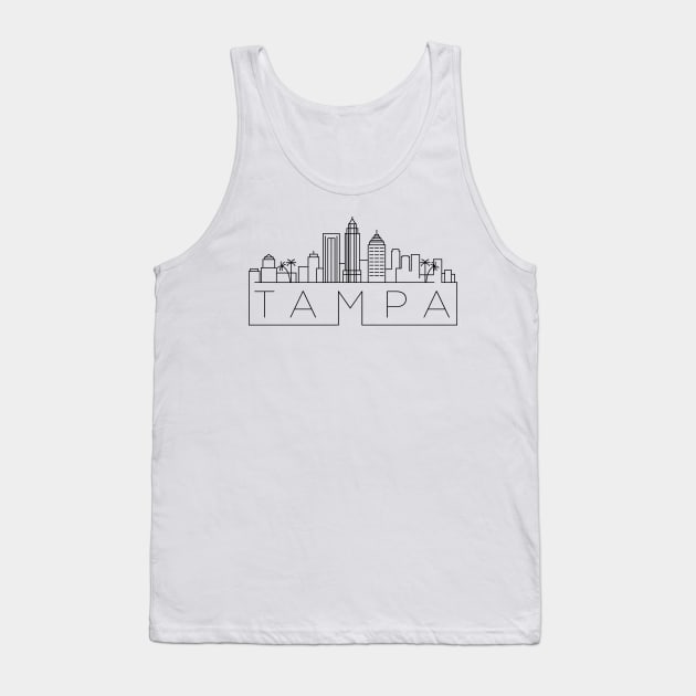 Tampa Minimal Skyline Tank Top by kursatunsal